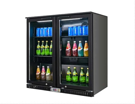 Vitlife Two Hinge Door Backbar Cooler - VBBD238H