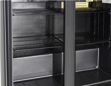 Vitlife Two Hinge Door Backbar Cooler - VBBD238H