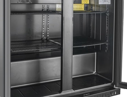 Vitlife Two Hinge Door Backbar Cooler - VBBD238H