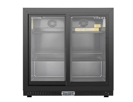 Vitlife Two Sliding Door Backbar Cooler - VBBD238S