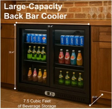 Vitlife Two Sliding Door Backbar Cooler - VBBD238S