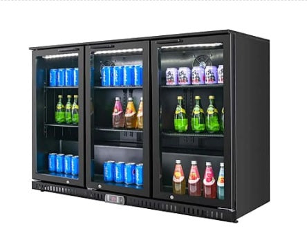 Vitlife Three Hinge Door Backbar Cooler - VBBT338H
