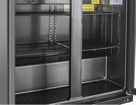 Vitlife Three Hinge Door Backbar Cooler - VBBT338H