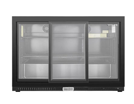 Vitlife Three Sliding Door Backbar Cooler - VBBT338S