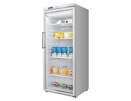 Vitlife Upright Ventilated Freezer - Glass Door - VBF400VGW