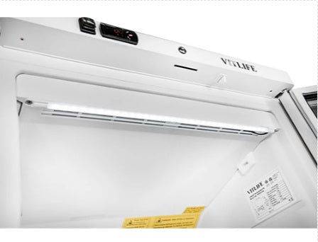 Vitlife Upright Ventilated Freezer - Glass Door - VBF400VGW