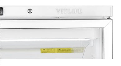 Vitlife Upright Ventilated Freezer - Glass Door - VBF400VGW
