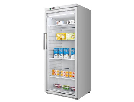 Vitlife Upright Ventilated Freezer - Glass Door - VBF600VGW