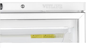 Vitlife Upright Ventilated Freezer - Glass Door - VBF600VGW
