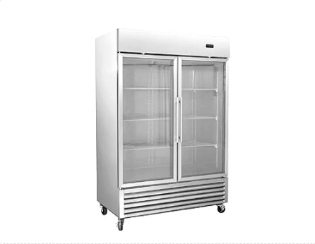 Vitlife Bottom Mounted Glass Double Door Freezer - VRB54FG