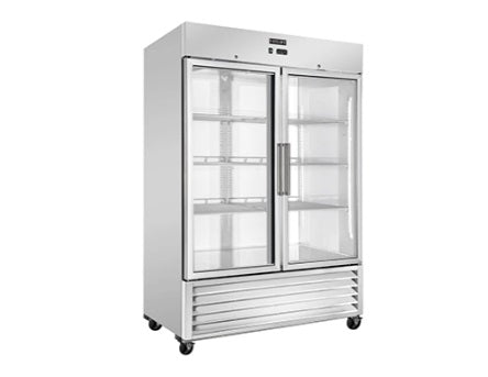 Vitlife Bottom Mounted Glass Double Door Freezer - VRB54FG