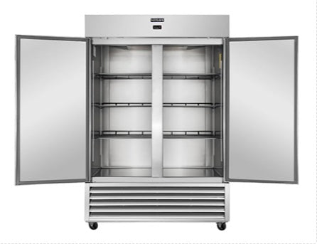 Vitlife Bottom Mounted Solid Double Door Freezer - VRB54F