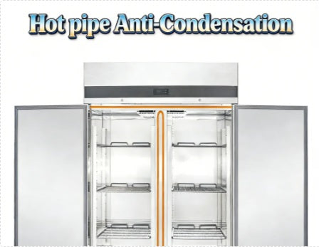 Vitlife Bottom Mounted Solid Double Door Freezer - VRB54F