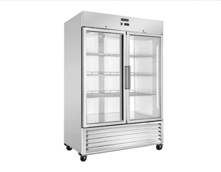 Vitlife Bottom Mounted Glass Double Door Refrigerator - VRB54RG