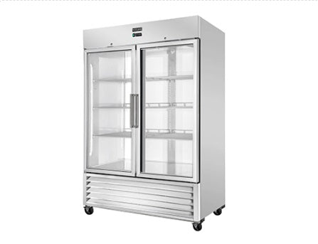 Vitlife Bottom Mounted Glass Double Door Refrigerator - VRB54RG