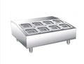 Vitlife Refrigerated Topping Unit - Eight GIN 1/6 Pans - VRTR8