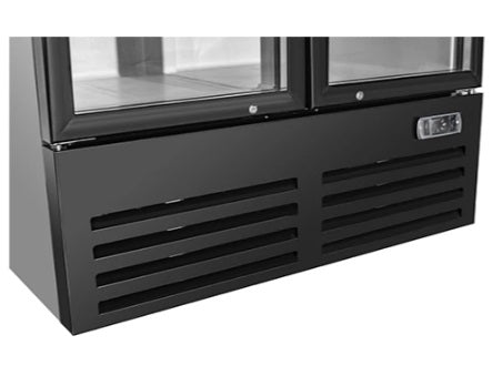 Vitlife Merchandising Swing Glass Door Refrigerator with Canopy - Double Doors - VSC1088VCW