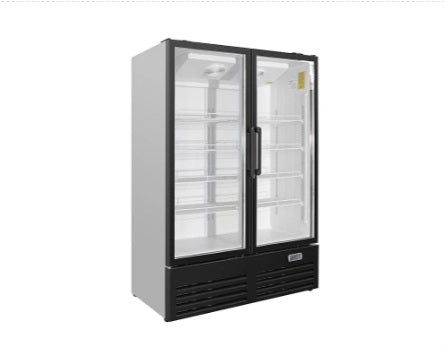 Vitlife Merchandising Swing Glass Door Refrigerator - Double Doors - VSC1098VTW
