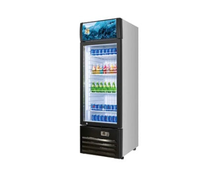 Vitlife Merchandising Swing Glass Door Refrigerator with Canopy - One Door - VSC188VCW