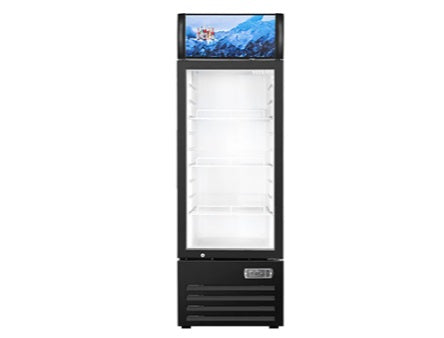 Vitlife Merchandising Swing Glass Door Refrigerator with Canopy - One Door - VSC188VCW