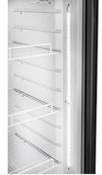 Vitlife Merchandising Swing Glass Door Refrigerator with Canopy - One Door - VSC288VCW