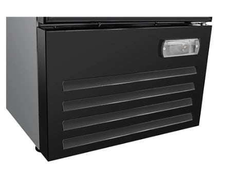 Vitlife Merchandising Swing Glass Door Refrigerator with Canopy - One Door - VSC288VCW