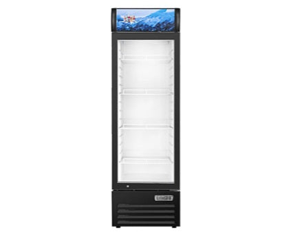 Vitlife Merchandising Swing Glass Door Refrigerator with Canopy - One Door - VSC388VCW