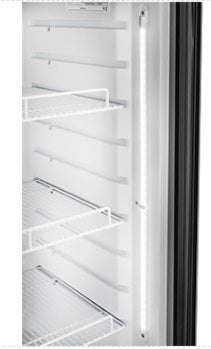 Vitlife Merchandising Swing Glass Door Refrigerator with Canopy - One Door - VSC388VCW
