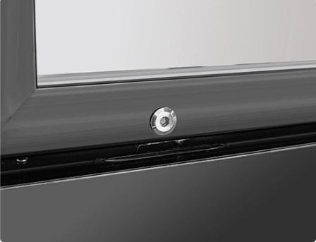 Vitlife Merchandising Swing Glass Door Refrigerator with Canopy - One Door - VSC388VCW