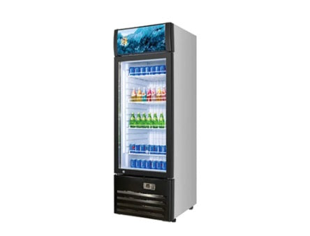 Vitlife Merchandising Swing Glass Door Refrigerator with Canopy - One Door - VSC488VCW
