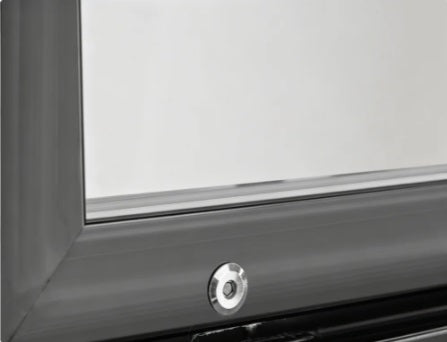 Vitlife Merchandising Swing Glass Door Refrigerator with Canopy - One Door - VSC488VCW