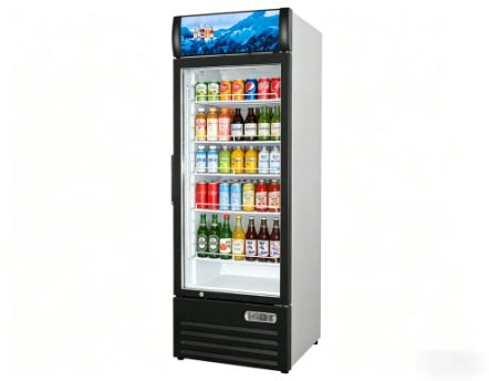 Vitlife Merchandising Swing Glass Door Refrigerator with Canopy - One Door - VSC488VCW