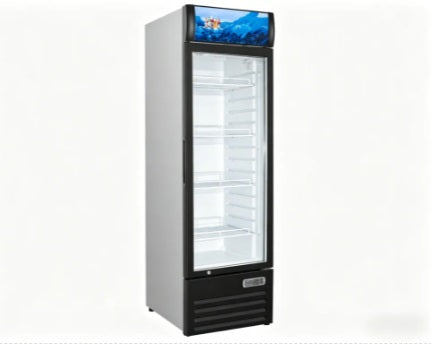 Vitlife Merchandising Swing Glass Door Refrigerator with Canopy - One Door - VSC488VCW