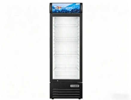 Vitlife Merchandising Swing Glass Door Refrigerator with Canopy - One Door - VSC488VCW