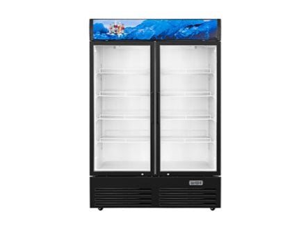 Vitlife Merchandising Swing Glass Door Refrigerator with Canopy - Double Doors - VSC788VCW