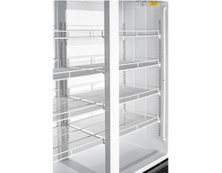 Vitlife Merchandising Swing Glass Door Refrigerator with Canopy - Double Doors - VSC788VCW