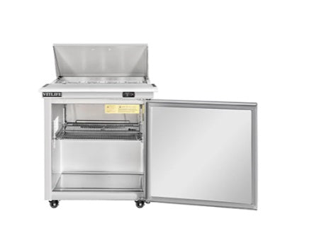 Vitlife Sandwich/Salad Prep Table -One Door Mega Top - VSP29M