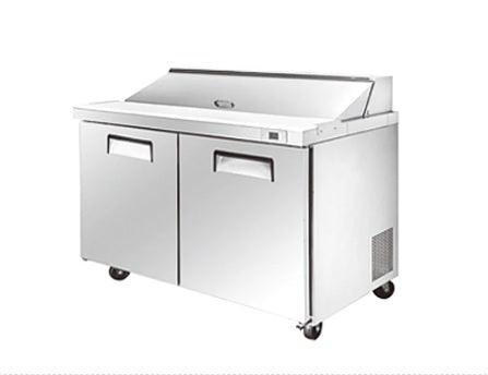 Vitlife Sandwich/Salad Prep Table - Two Door Mega Top - VSP48M