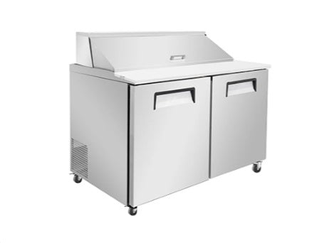 Vitlife Sandwich/Salad Prep Table - Two Door Mega Top - VSP48M