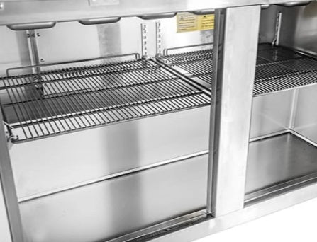 Vitlife Sandwich/Salad Prep Table - Two Door Mega Top - VSP48M