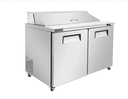 Vitlife Sandwich/Salad Prep Table - Two Door Standard Top - VSP48