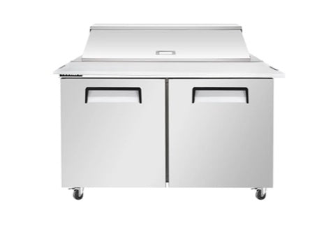 Vitlife Sandwich/Salad Prep Table - Two Door Mega Top - VSP60M