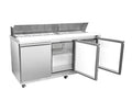 Vitlife Sandwich/Salad Prep Table - Three Door Standard Top - VSP72