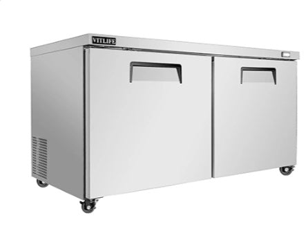 Vitlife Under Counter Freezer - Double Doors - VUC60F