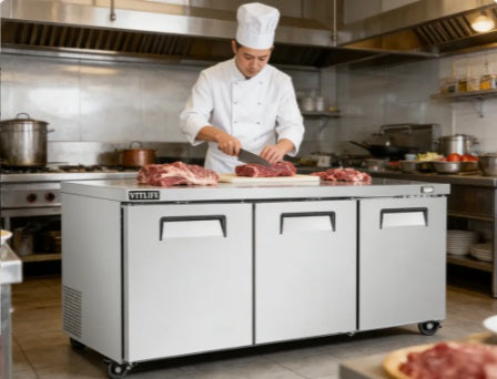Vitlife Under Counter Freezer - Three doors - VUC72F